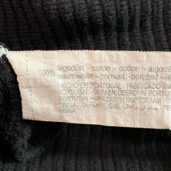 Zara 💯% Cotton Unisex Black Top Shirt Size Large - Picture 7 of 11